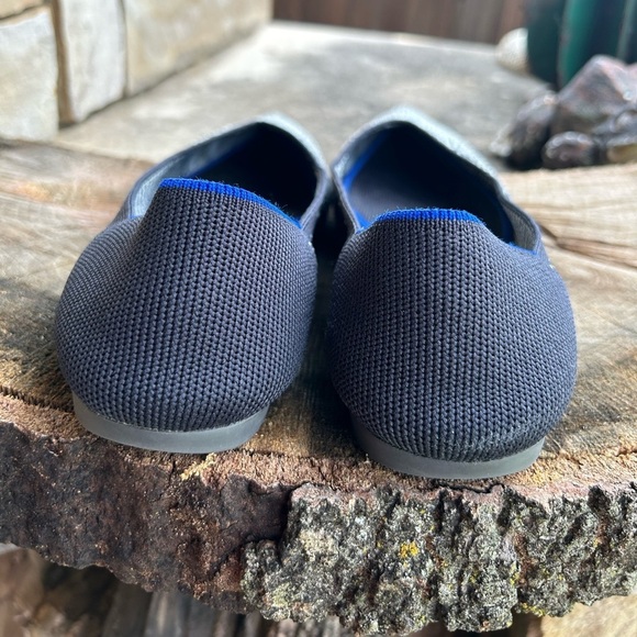 Rothy's The Point Slate Metallic flats Sz-11. C - Picture 7 of 11